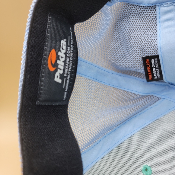 Team Semper Fi Men's Snapback Trucker Hat Cap Green Grey Blue PUKKA Custom - Picture 7 of 8